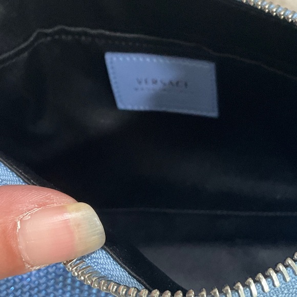 Versace DONNA Glittering Blue Crossbody Bag/Clutch/Wristlet - Picture 7 of 9